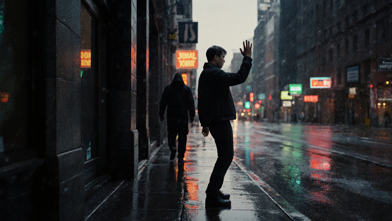 Человек уходит от угрозы, используя дистанцию и осознанность, а не силу.